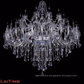 Luxury big chandelier crystals hanging indoor lights with 40 lamps 81048